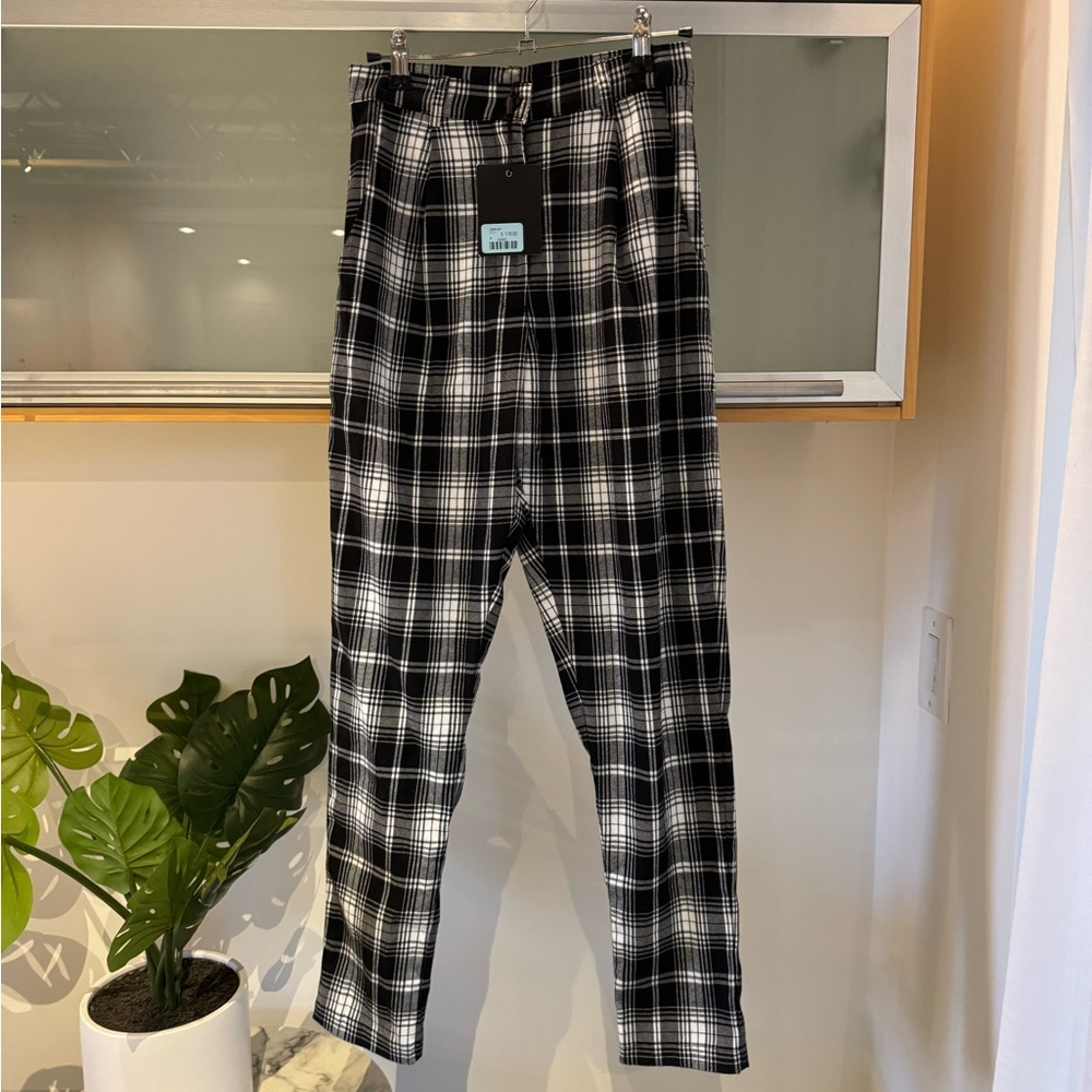 Black and White Plaid LF Pants